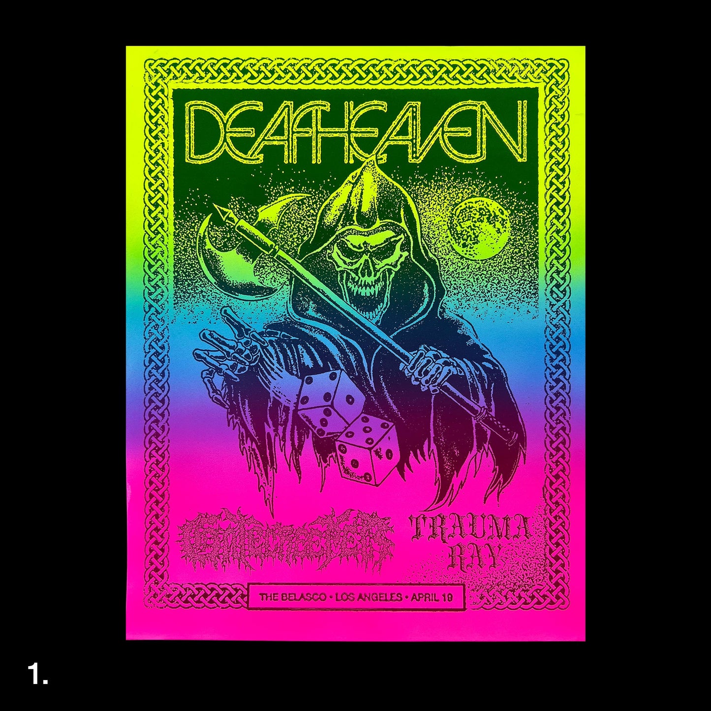 Deafheaven/Gate Creeper/Trauma Ray Airbrush Print