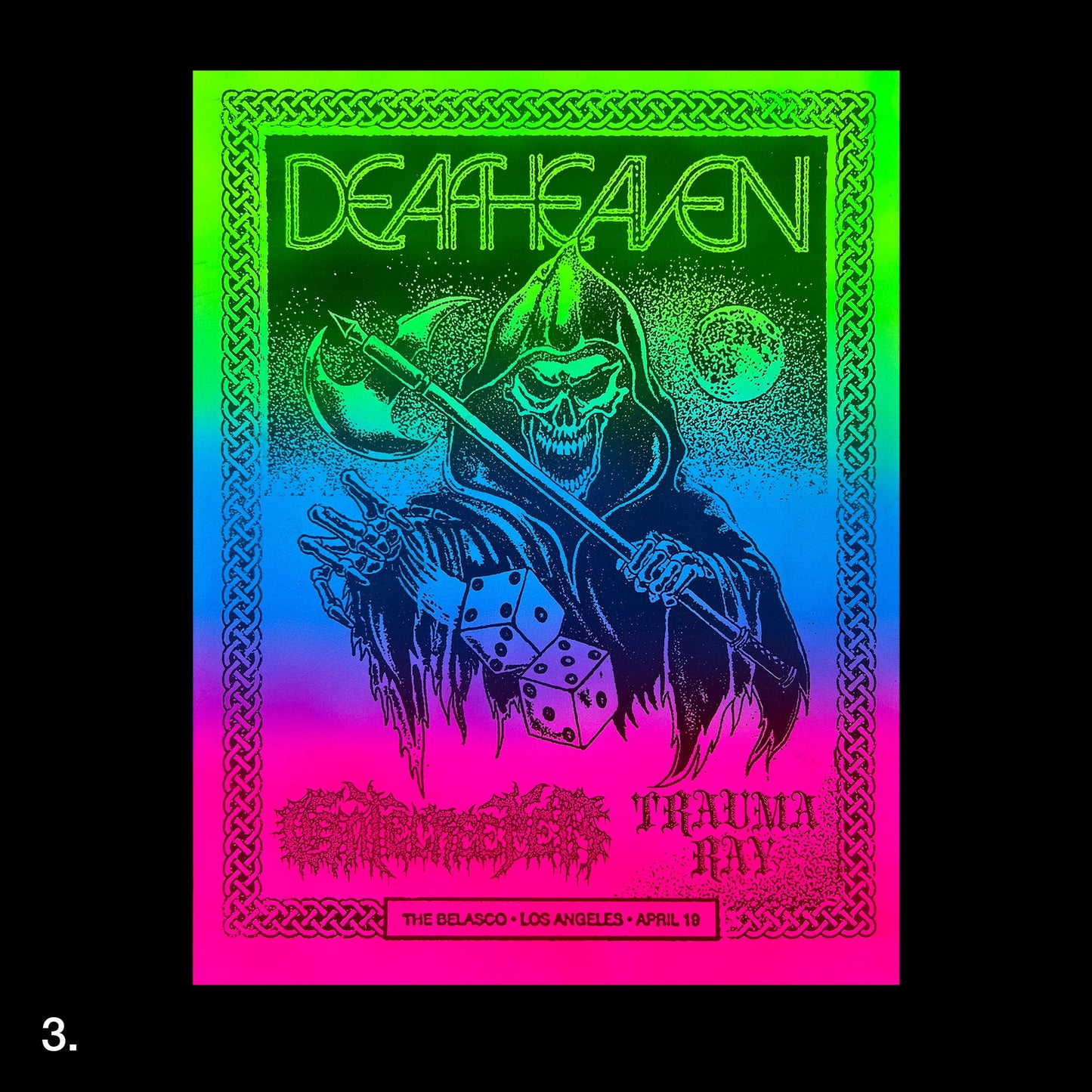 Deafheaven/Gate Creeper/Trauma Ray Airbrush Print