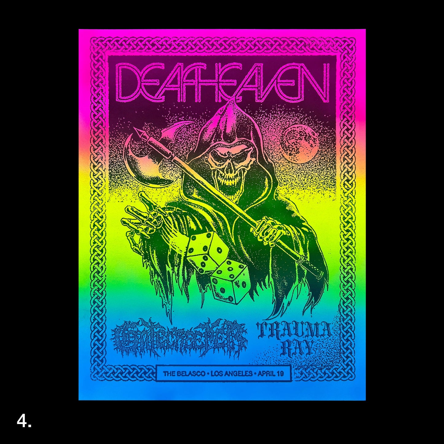 Deafheaven/Gate Creeper/Trauma Ray Airbrush Print