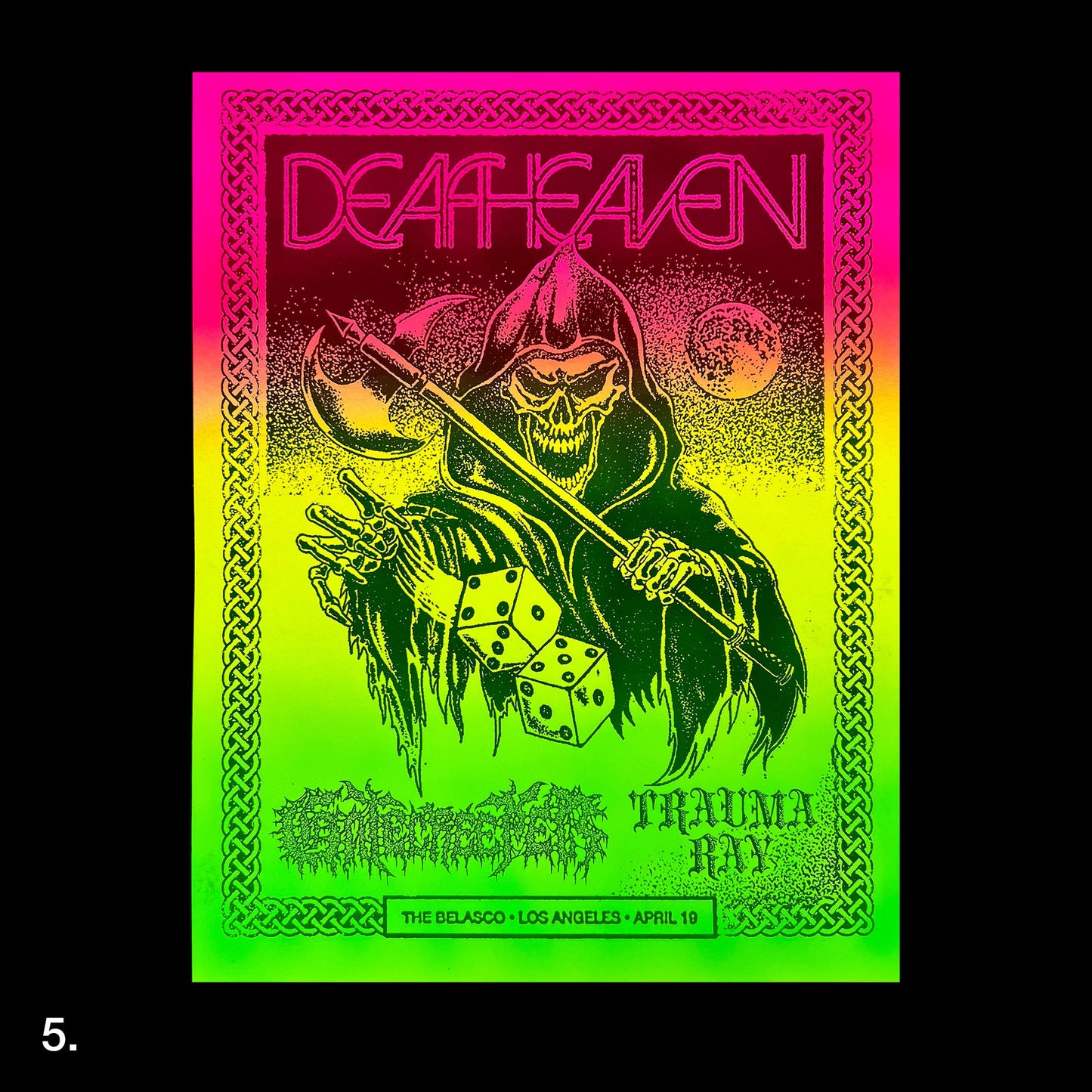 Deafheaven/Gate Creeper/Trauma Ray Airbrush Print