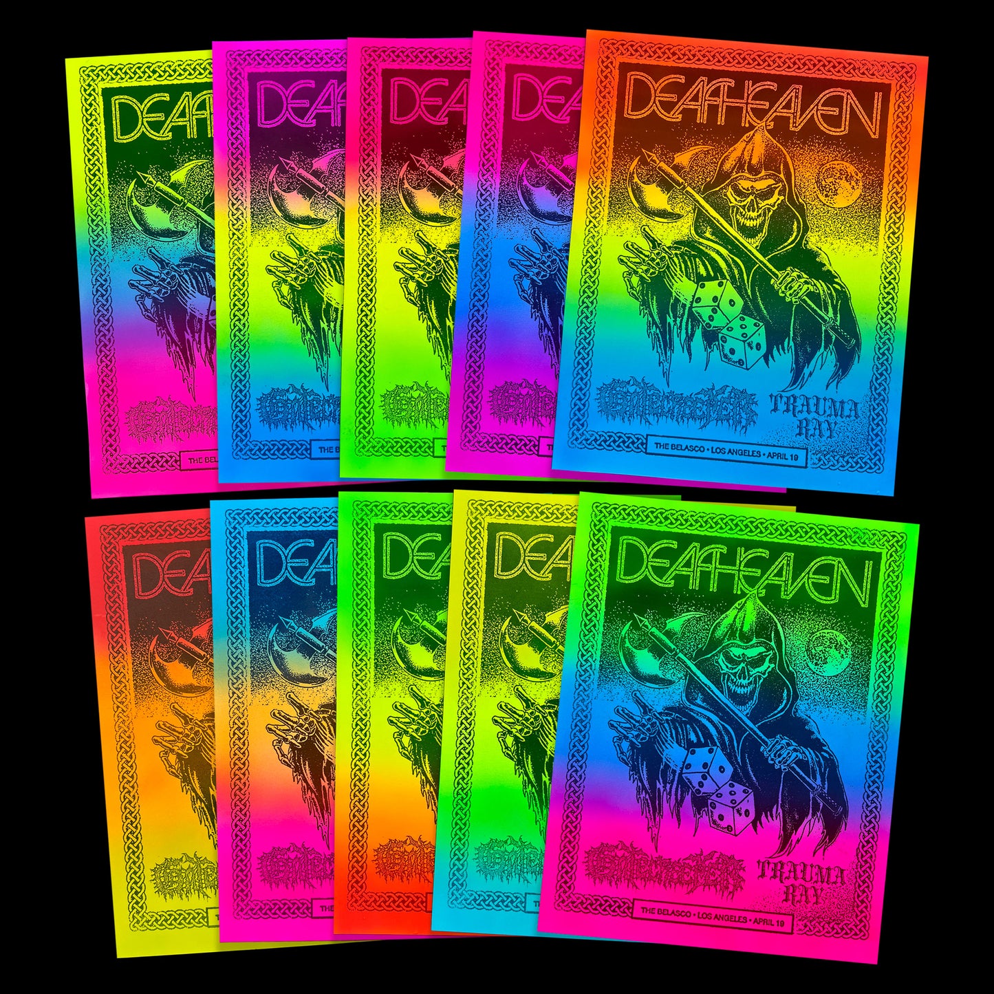 Deafheaven/Gate Creeper/Trauma Ray Airbrush Print